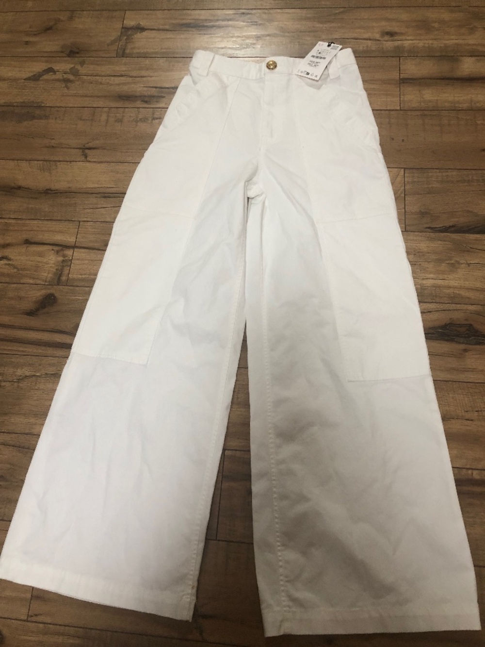 NWT Zara Womens Wide Leg Carpenter Style Size S